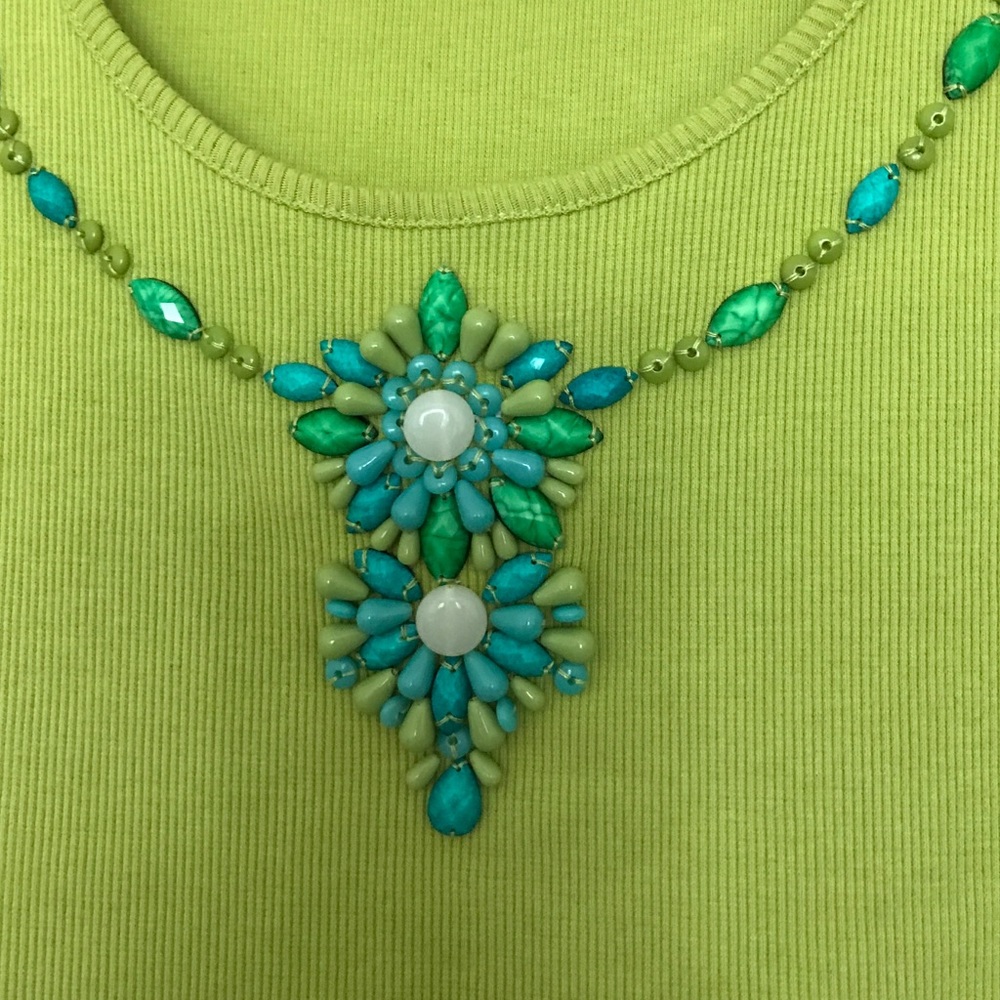 Ruby Rd. Beaded top - Picture 2 of 4